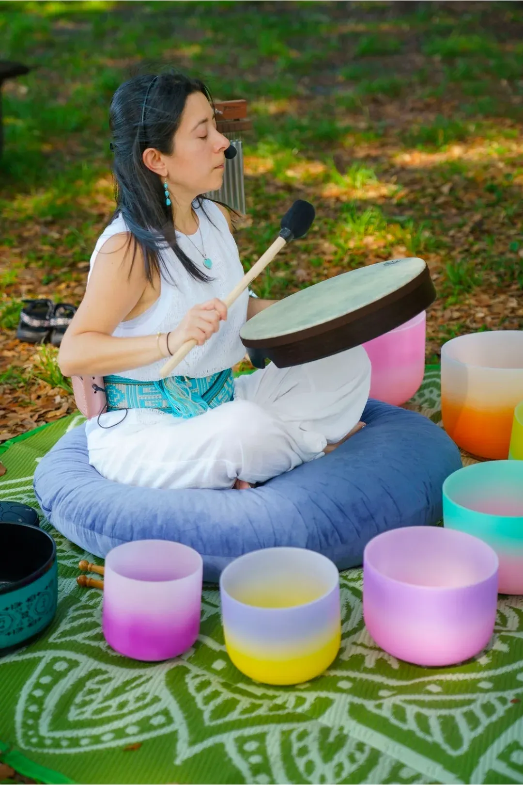 Sound healing meditation session